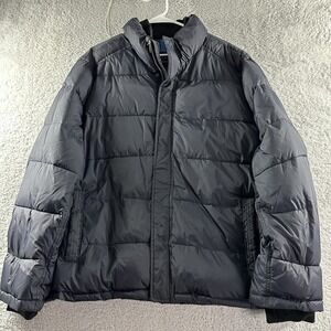 Andrew Marc Puffer Coat Jacket Mens XXL Full Zip Polyester NWOT‎ Blue